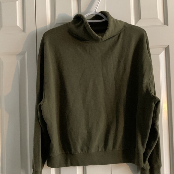 PINK turtleneck hoodie - Picture 2 of 3